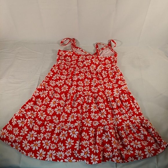 Hollister Red Daisy Sundress Ruffle Dress Sleeveless Floral Flower Women Small S - Picture 10 of 12